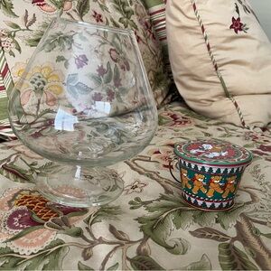 Clear Glass Brandy Snifter